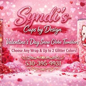 Valentine's Day Snow Globe Tumblers